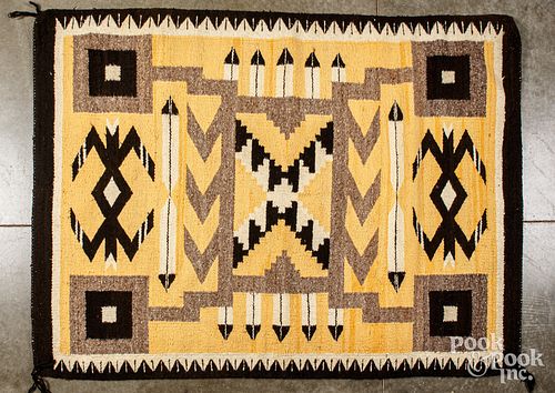 Navajo Indian style woven rug textile