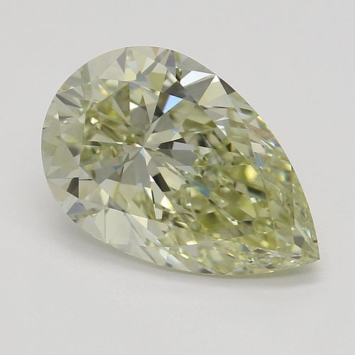 2.03 ct, Natural Fancy Brownish Greenish Yellow Even Color, SI2, Pear cut Diamond (GIA Graded), Appraised Value: $19,700 