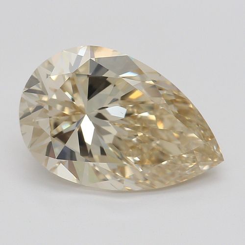 2.01 ct, Natural Fancy Light Brown Yellow Even Color, SI1, Pear cut Diamond (GIA Graded), Appraised Value: $23,000 
