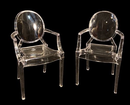 Miniature Ghost Style Chairs, Pair