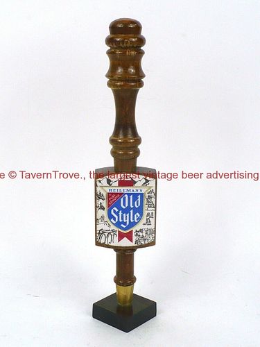 1980s Heileman's Old Style Lager 12 Inch Wooden Tap