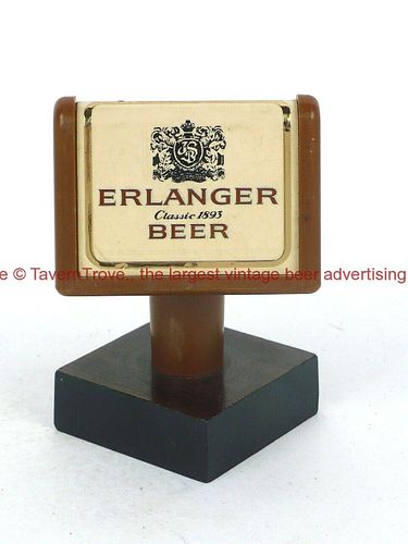 1970s Schlitz Erlanger Beer 3 Inch Plastic Tap Handle