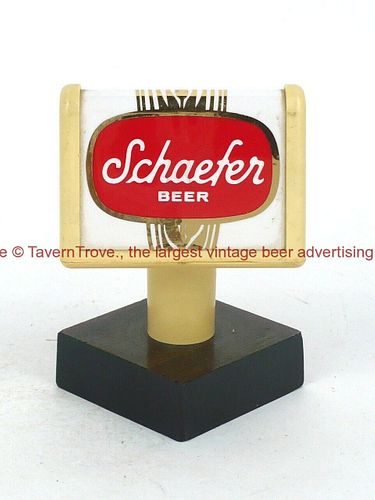 1970s Schaefer Beer 3 Inch Plastic Tap Handle