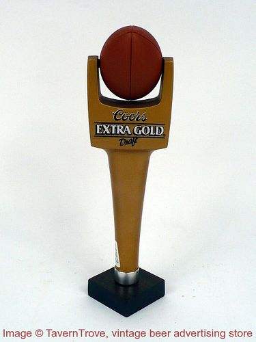 1990s Coors Extra Gold Beer Football 9 Inch Tap