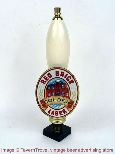 1990s Atlanta Ga Red Brick Golden Lager 11½" Pub-Style Tap Handle