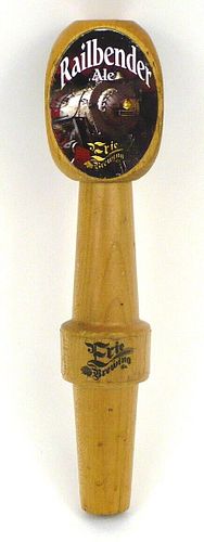 1990s Pennsylvania Erie Railbender Ale 11 Inch Wooden Tap Handle