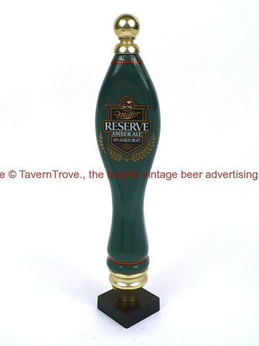 1990s Miller Reserve Amber Ale 11¾ Inch Pub Style Wood Tap