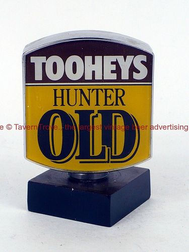 1970s Australia Tooheys Hunter Old 3¼ Inch Plastic Tap Handle