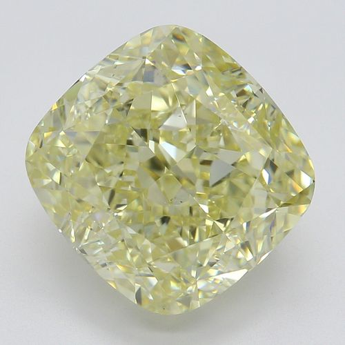 5.11 ct, Natural Fancy Light Yellow Even Color, VS1, Cushion cut Diamond (GIA Graded), Appraised Value: $154,800 