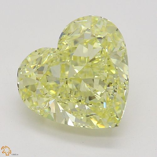2.01 ct, Natural Fancy Intense Yellow Even Color, IF, Heart cut Diamond (GIA Graded), Appraised Value: $138,200 