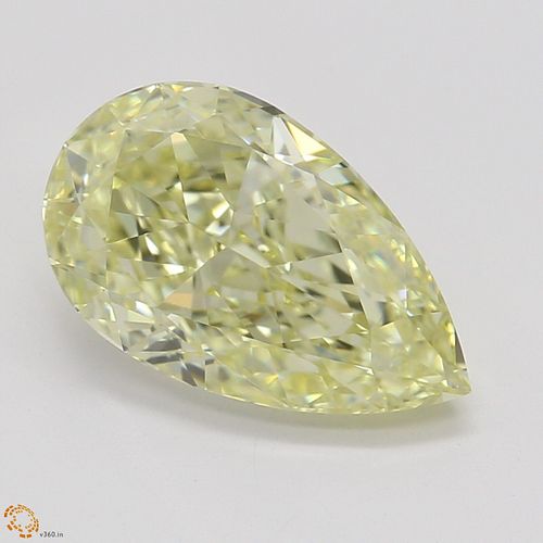 1.51 ct, Natural Fancy Yellow Even Color, VS1, Pear cut Diamond (GIA Graded), Appraised Value: $33,200 