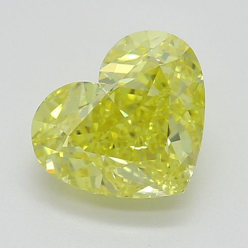 1.00 ct, Natural Fancy Vivid Yellow Even Color, SI1, Heart cut Diamond (GIA Graded), Appraised Value: $35,300 