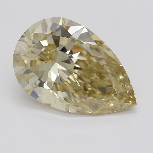 2.08 ct, Natural Fancy Brown Yellow Even Color, VVS1, Type IIa Pear cut Diamond (GIA Graded), Appraised Value: $37,800 