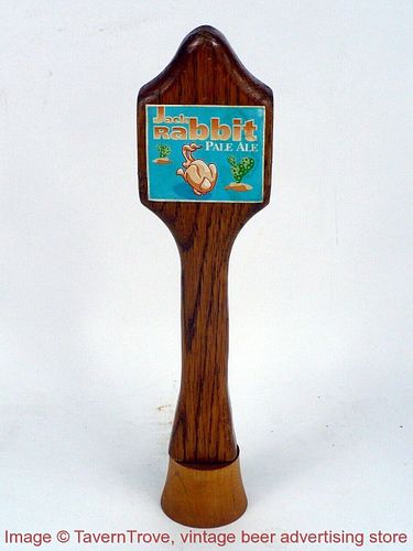 1990 Colorado Springs Jack Rabbit Pale Ale 9¼" Wood Tap Handle