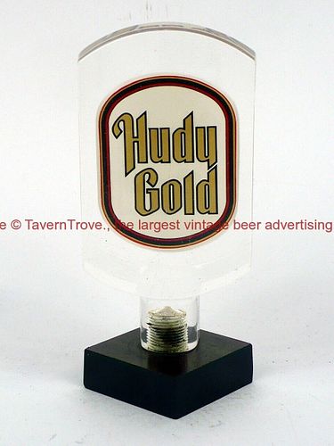 1970s Cincinnati Hudepohl Hudy Gold 5½ Inch Acrylic Tap