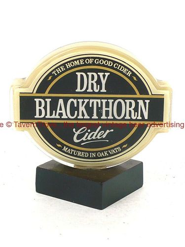 1980s Dry Blackthorn Cider 3¼ Inch Acrylic Tap Handle