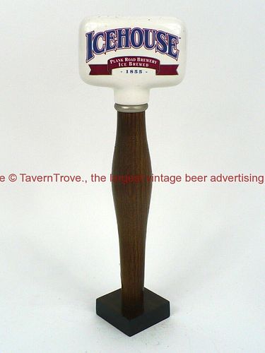 1980s Icehouse Beer 10¼ Inch Wood/Ceramic Tap