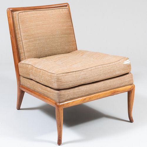 T.H. Robsjohn Gibbings for Widdicomb Upholstered Slipper Chair
