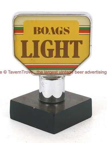 1970s Australia Boags Light 3 Inch Plastic Tap Handle