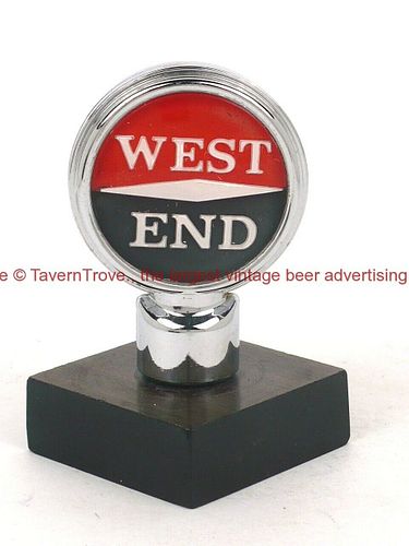 1980s Australia West End Beer 3¾ Inch Plastic Tap Handle