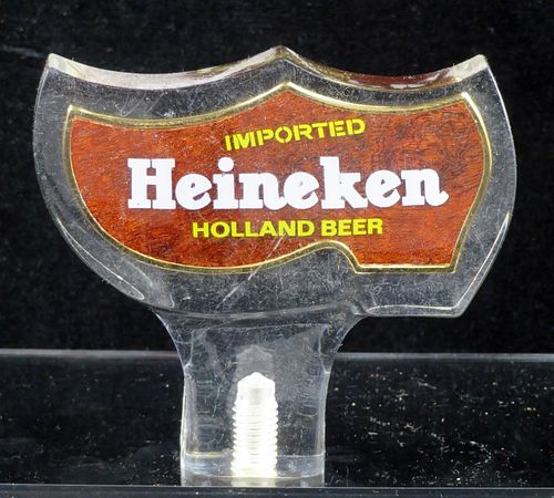 1970 Heineken Holland Beer 3½ Inch Acrylic Tap Handle