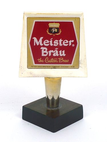 1962 1962 Chicago Meister Bräu Beer 4½ Inch Tap Handle
