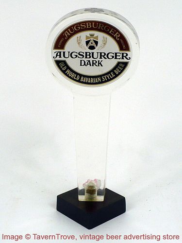 1980s Monroe Wisconsin Huber Augsburger Dark 7½" Acrylic Tap Handle