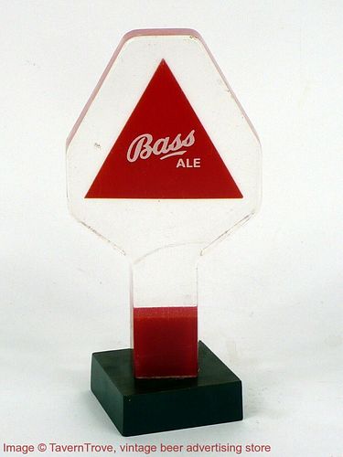 1970s England Bass Ale 5½" Acrylic Tap Handle