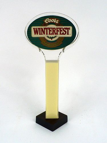 1980s Coors Winterfest Beer 8¾" Acrylic Tap