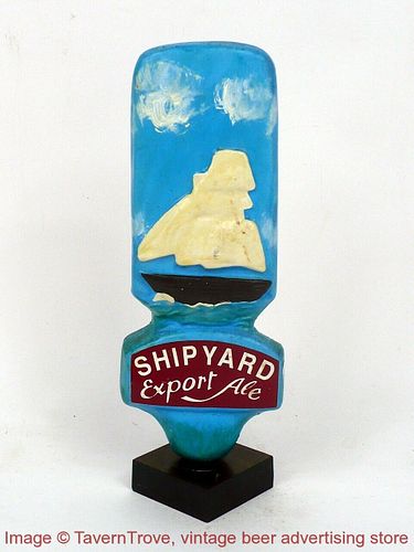 1990s Hand Painted Shipyard Export Ale 8 Inch Ceramic Tap