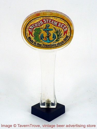 1990s San Francisco Anchor Steam Beer 7¾ Inch Acrylic Tap Handle