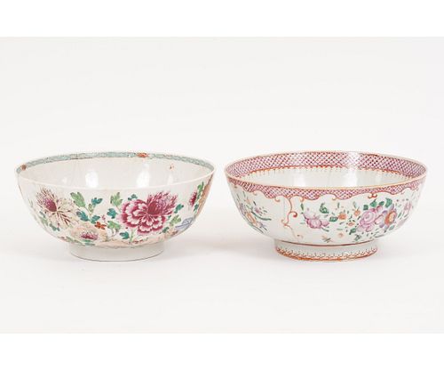 CHINESE PORCELAIN PUNCH BOWLS