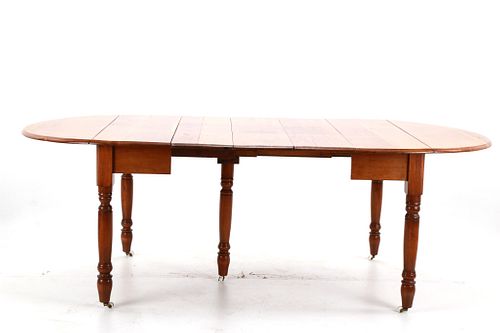 French Provincial Style Cherry Drop Leaf Table