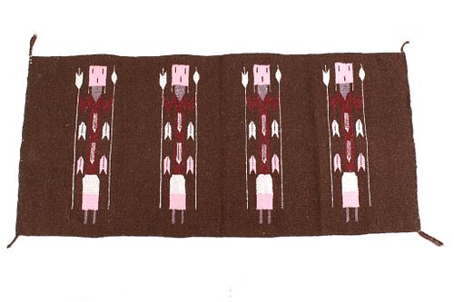 Navajo Yei Be Chei Polychrome Wool Rug c. 20th C