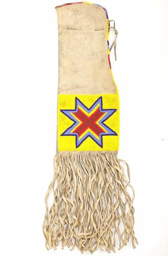C. 1940-1960 Blackfoot Beaded Pipe Bag