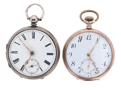 C 1892 British & Dala Precisions Pocket Watch Pair
