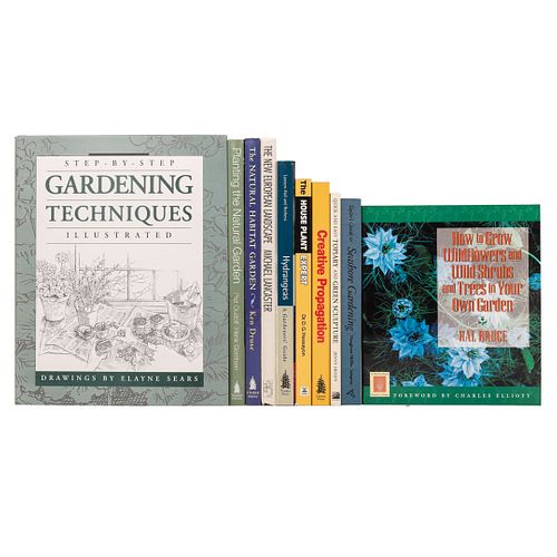 Planting the Natural Garden / Gardening Techniques Illustrated / Taylor´s Guide to Seashore Gardening / The New European Landscap...