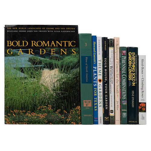Libros sobre Jardinería.. Algunos títulos: Plants for Texas. Theme Gardens. Your House, Your Garden. Pzs 10
