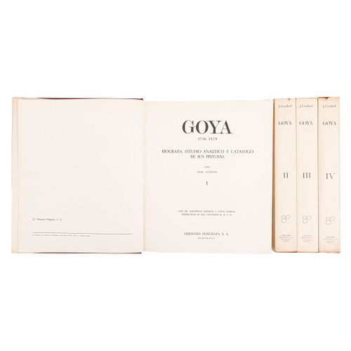 Gudiol, José. Goya 1746 - 1828. Biografía, Estudio Analítico y Catálogo de sus Pinturas. Barcelona: Ediciones Polígrafa, 1970. Piezas:4