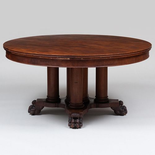 Late Victorian Mahogany Jupe Action Dining Table