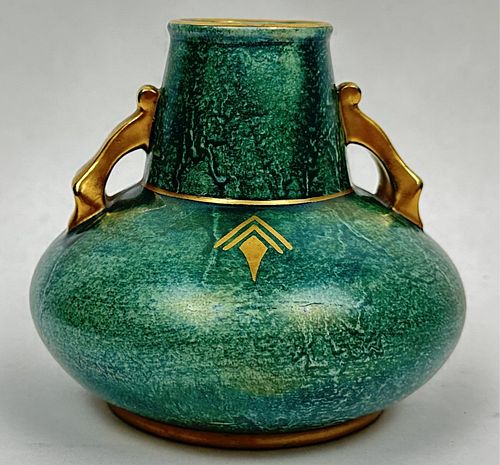 Gustavsberg Josef Ekberg Two Handled Pottery Vase