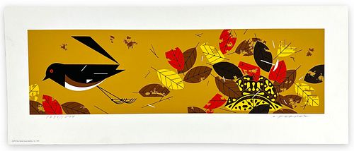 Charley Harper "Fall Leaves" Serigraph