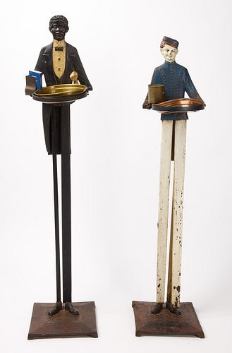 Two Cast Iron Butlers