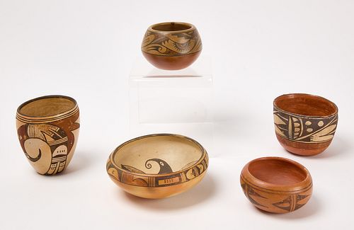 Five Hopi Pots