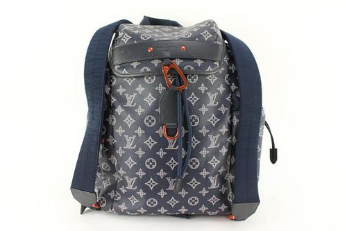 LOUIS VUITTON LIMITED EDITION MONOGRAM BLUE INK DISCOVERY BACKPACK