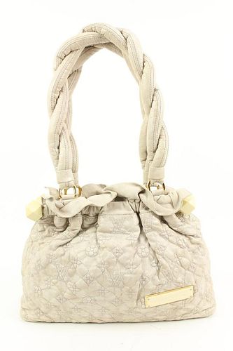 LOUIS VUITTON LIMITED EDITION BEIGE MONOGRAM STRATUS OLYMPE PM HOBO BAG