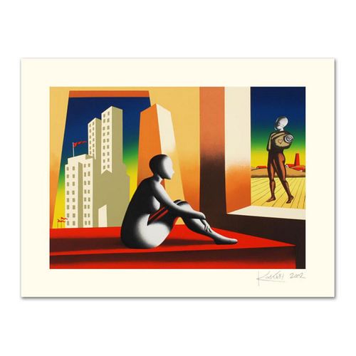 Mark Kostabi, "Windows Of Opportunity" Limited Edition Serigraph, Numbered and Hand Signed with Certificate.