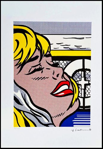 ROY LICHTENSTEIN's Shipboard Girl, A Limited Edition Lithography Print