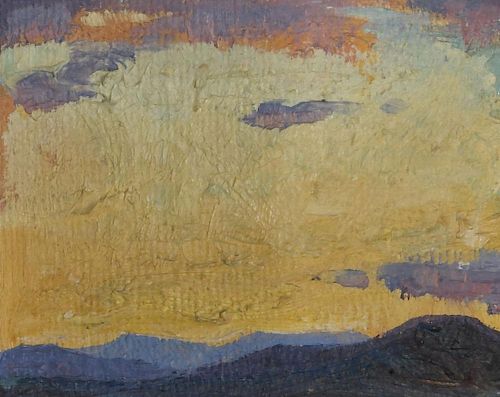 Ila McAfee (1897-1995), Untitled (Southwestern Landscape), Untitled (Indian Portrait)