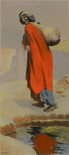 Woman with Scarf Around Her Neck by T.C. Cannon (1946-1978)